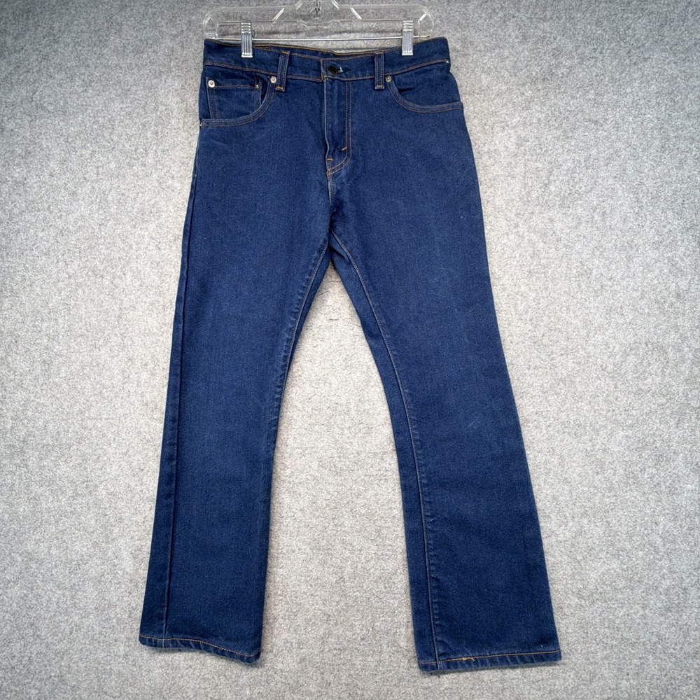 Levis 517 Bootcut Jeans Mens 29x30 (Fits 29x28) Dark Wash Blue Denim